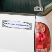 Heb een kleine klas! bumpersticker (Op Truck)