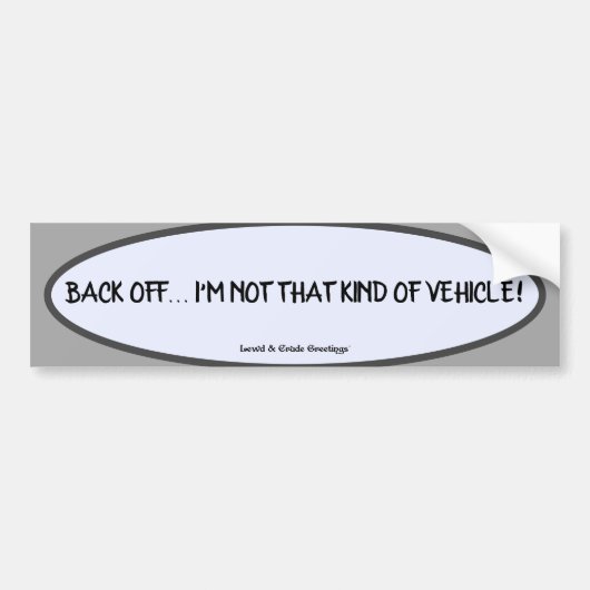 Heb een kleine klas! bumpersticker (Voorkant)
