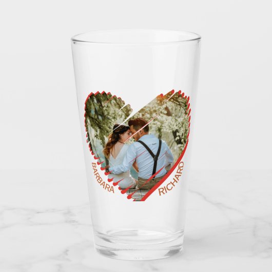 Heb een Kleine Naam van de Foto van het Hart Glas (Voorkant)