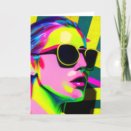 Heb een kleurrijke verjaardag | Abstracte kunst Kaart