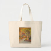 Heb een koele herfstseizoen  Art Print Grote Tote Bag (Voorkant)