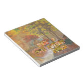 Heb een koele herfstseizoen Art Print Notitieblok (Schuin)