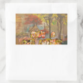 Heb een koele herfstseizoen Art Print Rechthoekige Sticker (Tas)