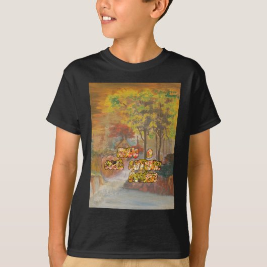 Heb een koele herfstseizoen  Art Print T-shirt (Voorkant)