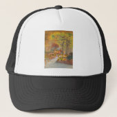 Heb een koele herfstseizoen Art Print Trucker Pet (Voorkant)
