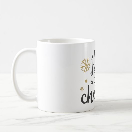 Heb een kopje cheer Kerst koffiemok (Links)