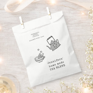 Heb Een Kopje Thee   Gepersonaliseerde Favor Zakke Bedankzakje