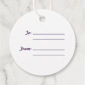 Heb een Label met een mooie halloween ronde cadeau (Achterkant)