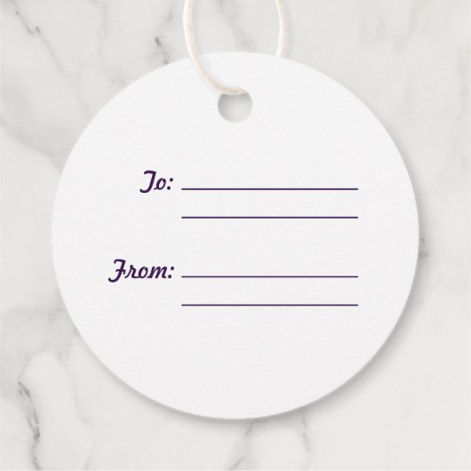 Heb een Label met een mooie halloween ronde cadeau (Achterkant)