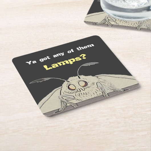 Heb een Lamp Moth Meme Kartonnen Onderzetters (Schuin)