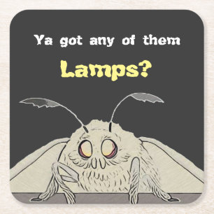 Heb een Lamp Moth Meme Kartonnen Onderzetters