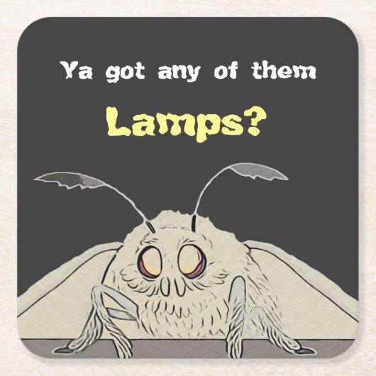 Heb een Lamp Moth Meme Kartonnen Onderzetters (Voorkant)