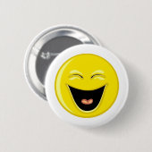 Heb een Laugh Face Ronde Button 5,7 Cm (Voorkant /achterkant)