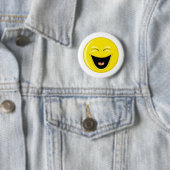Heb een Laugh Face Ronde Button 5,7 Cm (In situ)