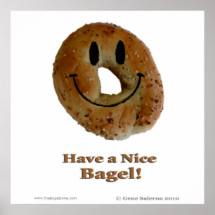 Heb een leuke bagel poster