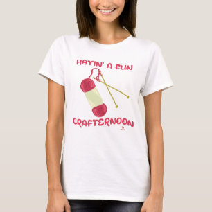 Heb een leuke Crafternoon Leuke Hobby Slogan T-shirt