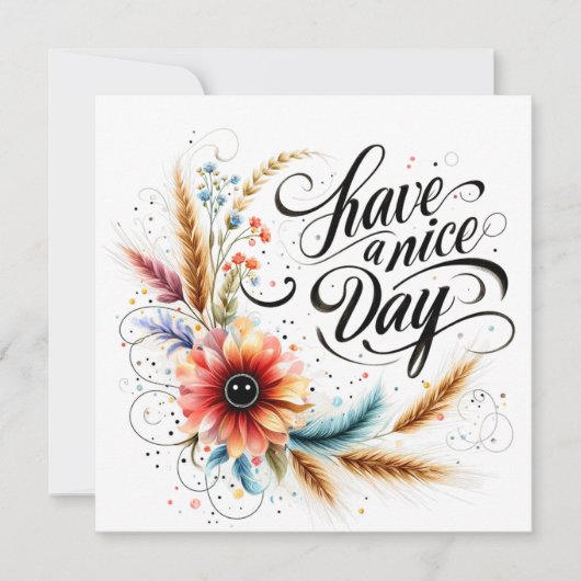 Heb een leuke dag bloem (Voorkant)