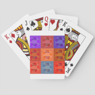 Heb een leuke dag & een betere nacht Pop Art Print Pokerkaarten