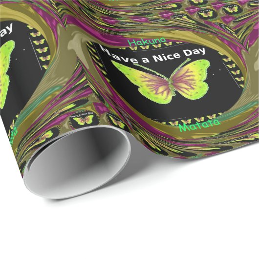 Heb een leuke dag in Hakuna Matata Text.png Cadeaupapier (Rol Hoek)