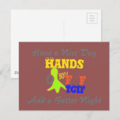 Heb een leuke dag met TGIF-Bedankt God haar vrijda Briefkaart (Voorkant / Achterkant)