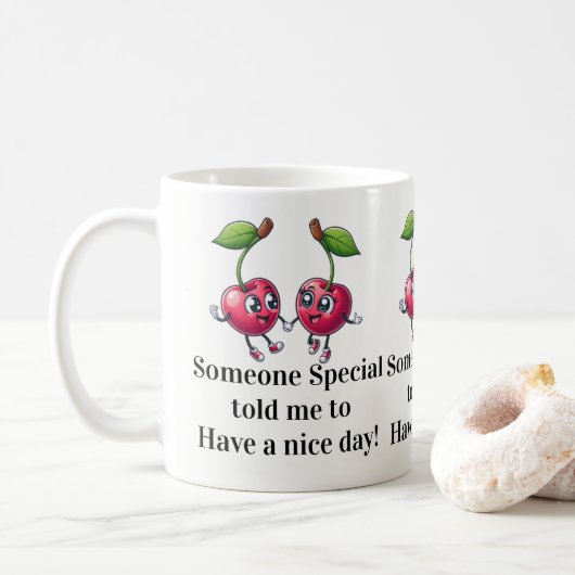 Heb een leuke dag mok! koffiemok (Met donut)