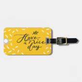 Heb een leuke dag tas label bagagelabel (Voorkant horizontaal)