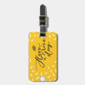 Heb een leuke dag tas label bagagelabel (Voorkant verticaal)