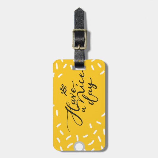 Heb een leuke dag tas label bagagelabel (Voorkant verticaal)