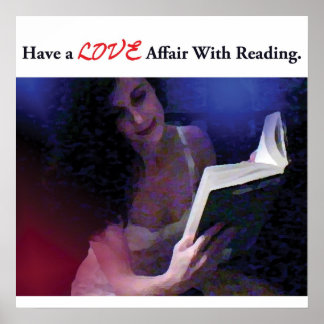 Heb een liefdesaffaire met het lezen poster