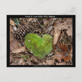 Heb een liefdesverband met Natuur Moss Heart Gifts Briefkaart