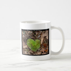 Heb een liefdesverband met Natuur Moss Heart Gifts Koffiemok