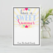 Heb een lieve zomerleraar cadeau geld KAART HOLDER (Staand voorkant)