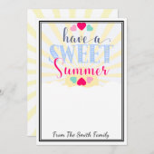 Heb een lieve zomerleraar cadeau geld KAART HOLDER (Voorkant / Achterkant)