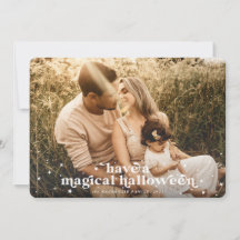 Heb een Magical Halloween-fotokaart