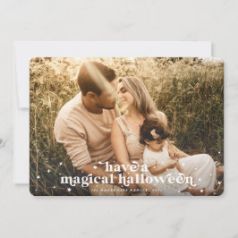 Heb een Magical Halloween-fotokaart Aankondiging
