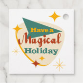 Heb een Magical Holiday  teken Bedankjes Labels (Achterkant)