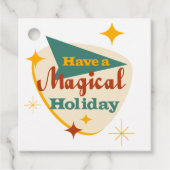 Heb een Magical Holiday  teken Bedankjes Labels (Voorkant)