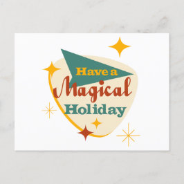 Heb een Magical Holiday  teken Briefkaart
