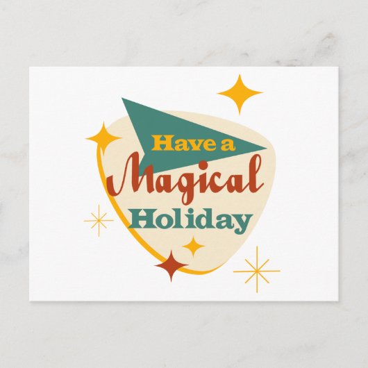 Heb een Magical Holiday  teken Briefkaart (Voorkant)