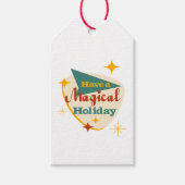 Heb een Magical Holiday teken Cadeaulabel (Voorkant)