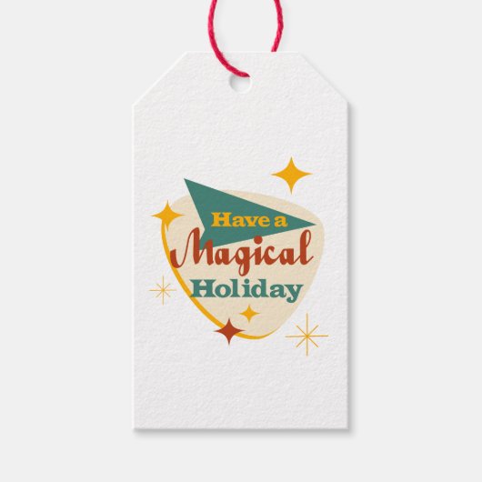Heb een Magical Holiday  teken Cadeaulabel (Voorkant)