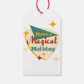 Heb een Magical Holiday  teken Cadeaulabel (Achterkant)