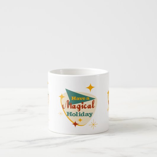 Heb een Magical Holiday teken Espresso Kop (Voorkant)