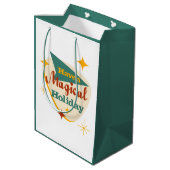 Heb een Magical Holiday  teken Medium Cadeauzakje (Achterkant Gekanteld)
