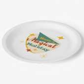 Heb een Magical Holiday  teken Papieren Bordje (Gekanteld)