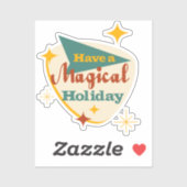 Heb een Magical Holiday teken Sticker (Vel)