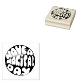 Heb een Magische Dag - Kute Kinderen Rubberstempel (Gestempeld)