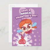 Heb een Magische Valentijnsdag Feestdagenkaart (Voorkant / Achterkant)