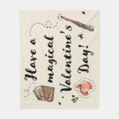 Heb een Magische Valentijnsdag Fleece Deken (Voorkant)