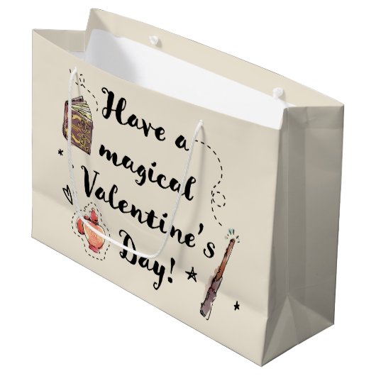 Heb een Magische Valentijnsdag Groot Cadeauzakje (Voorkant Gekanteld)